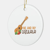 Ik en mijn Ukulele Keramisch Ornament (Links)