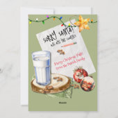 Ik en mijn vriend wachten op de kerstman Kaart (Achterkant)