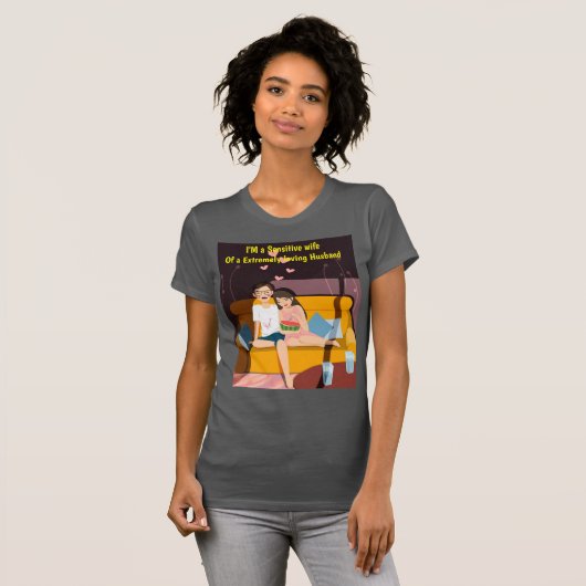 Ik en mijn zeer liefdevolle man t-shirt (Voorkant volledig)