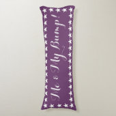 Ik en m'n Paarse buik Lichaamskussen (Voorkant Verticaal)