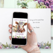 Ik en Moo Schattigee Moeder en Baby Koe Moederdag Feestdagen Kaart