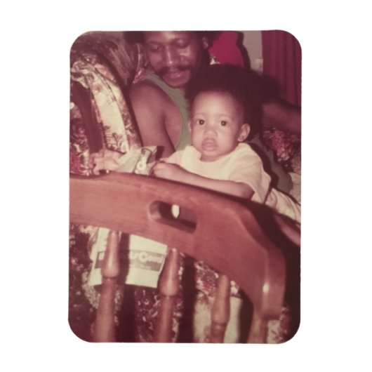 Ik en papa Foto Magneet (Verticaal)