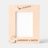 Ik en Santa Custom Naam Santa & Sleigh Gegraveerde Lijstjes (Voorkant)