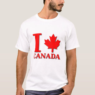 Ik Esdoornblad Canada T-shirt Canadese Trots