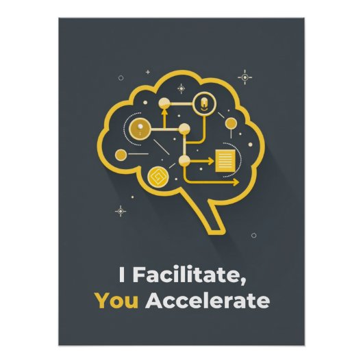 Ik faciliteer, jij versnelt perfect poster (Voorkant)