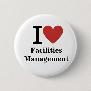 Ik ❤️ Facilities Management voor Employee CUSTOM S Ronde Button 5,7 Cm