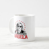 Ik Feest met Angela - - Koffiemok (Voorkant links)