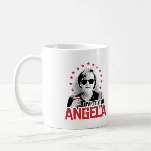 Ik Feest met Angela - - Koffiemok (Links)