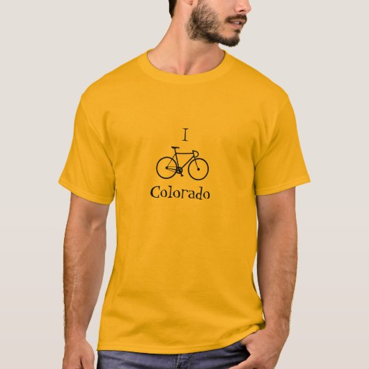 "Ik fiets Colorado" Mannen T-shirt (Voorkant)