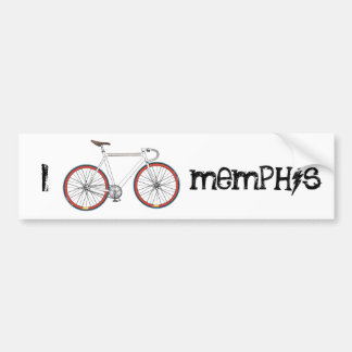 Ik fiets Memphis Bumpersticker