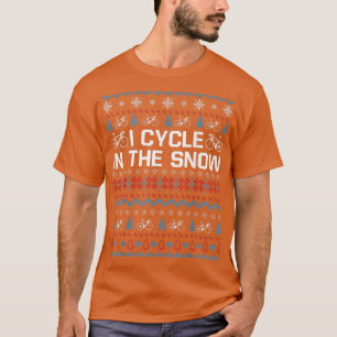 Ik fietst in de sneeuwkerstkeuken voor Wo T-shirt