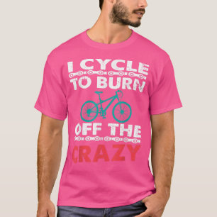 Ik fietst om de waanzinnige motorfiets te verbrand t-shirt