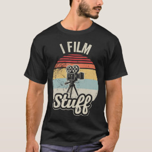 Ik film spullen Retro Camerafanaat T-shirt