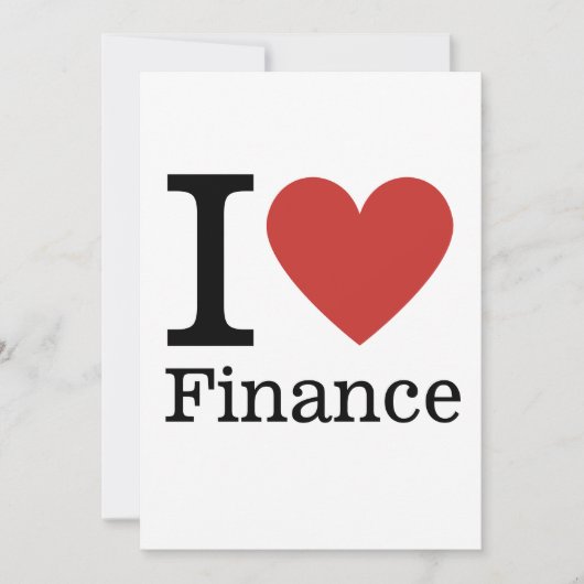 Ik ❤️ Finance Leuk Kaart (Voorkant)