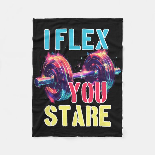 Ik flex je staren fleece deken (Voorkant)