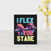 Ik flex je staren kaart (Gele Bloem)