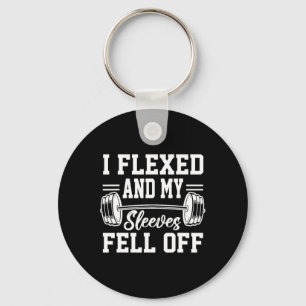 Ik flexte en mijn Sleeves vielen van gym workout b Sleutelhanger