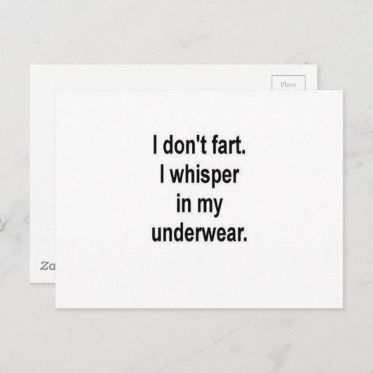 Ik flik niet. briefkaart (Voorkant / Achterkant)