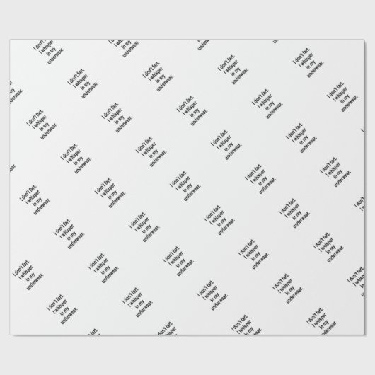 Ik flik niet. cadeaupapier (Vlak)