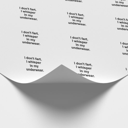 Ik flik niet. cadeaupapier (Hoek)