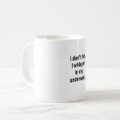 Ik flik niet. koffiemok (Voorkant links)