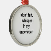 Ik flik niet. metalen ornament (Rechts)