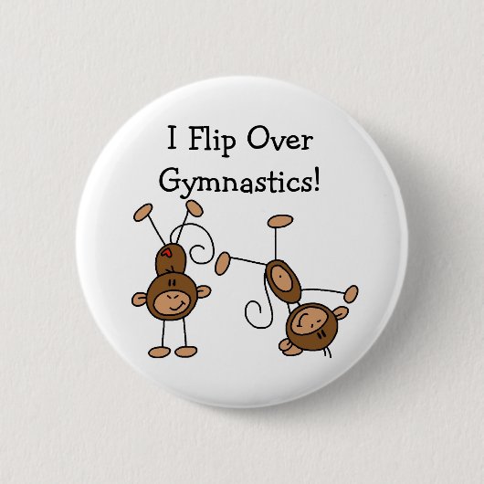 Ik Flip Over Turnen Ronde Button 5,7 Cm (Voorkant)