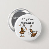 Ik Flip Over Turnen Ronde Button 5,7 Cm (Voorkant /achterkant)