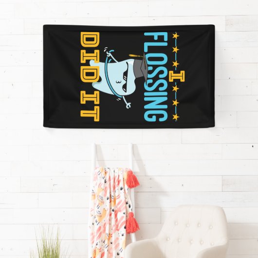 Ik flossen deed het tandarts Afstuderen RDH Spandoek (Insitu)