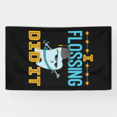 Ik flossen deed het tandarts Afstuderen RDH Spandoek (Horizontaal)