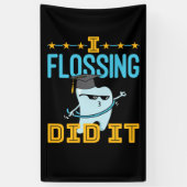 Ik flossen deed het tandarts Afstuderen RDH Spandoek (Verticaal)