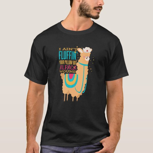Ik fluffin je piloot niet, maar Alpaca Wondzuren T-shirt (Voorkant)
