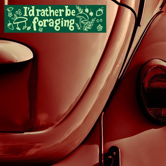 IK FOERAG LIEVER Planten met champignonbessen Bumpersticker