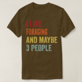 Ik foerageer graag 3 mensen t-shirt (Design voorkant)