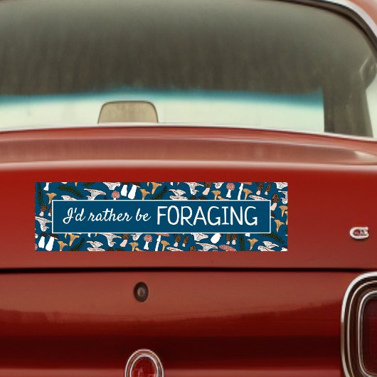 Ik foerageer liever paddenstoelenjager schimmels g bumpersticker