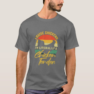 Ik fok kippen Ik ben letterlijk een kip teder Ver T-shirt