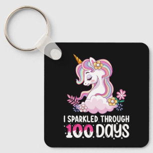 Ik fonkelde door 100 dagen Unicorn-school Sleutelhanger