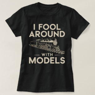Ik fool rond met modellen - Model Train Collector T-shirt