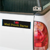 "Ik fotografeer Mail Pouch schuren" bumpersticker (Op Truck)