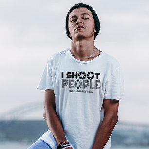 Ik fotografeer mensen grappige fotograaf liefhebbe t-shirt