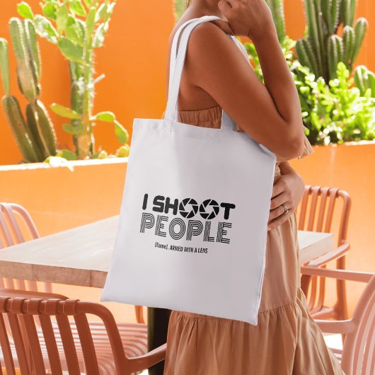 Ik fotografeer mensen grappige fotograaf liefhebbe tote bag