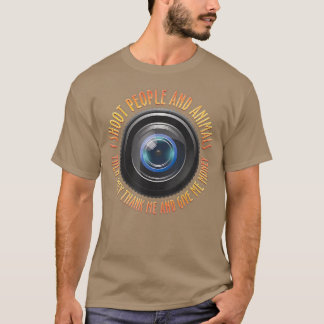 Ik fotografie van mensen en dieren: bedankt t-shirt