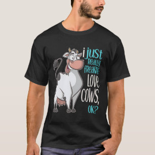 Ik Freaking Love Koeien Funny Koe Gift Shirt voor 