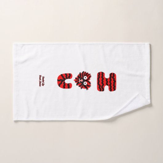 Ik Fuzzy U badkamer handdoek set (Handdoek)