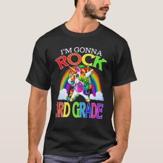 Ik ga 3rd Grade Unicorn Rainbow terug naar S T-shirt