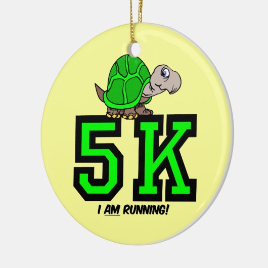 Ik ga 5.000 uur rijden keramisch ornament (Links)