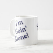 Ik ga alleen. Perfect Euchre Hand Koffiemok (Voorkant links)