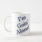 Ik ga alleen. Perfect Euchre Hand Koffiemok (Links)