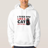 Ik ga als een kat uit de hel hoodie (Voorkant)