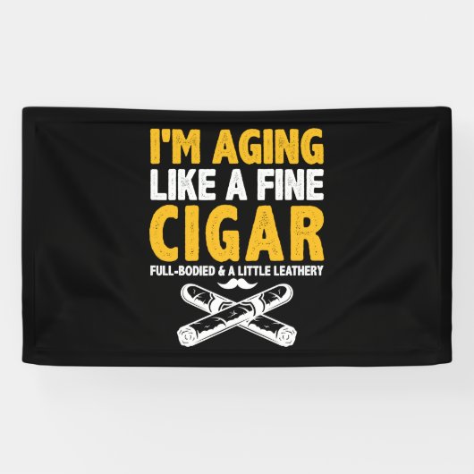 Ik ga als een mooie, klapbare sigaret. spandoek (Horizontaal)